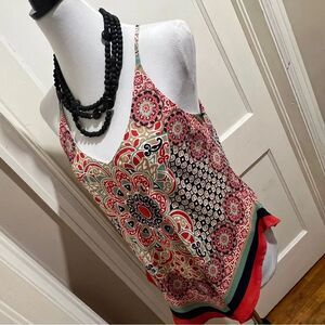 HeartSoul Multicolor Racerback Patterned Camisole Womens Medium
